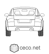 Autocad drawing Audi TT two door compact sports car dwg dxf , in Vehicles Cars