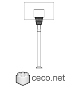 Autocad drawing basketball hoops dwg , in Equipment Sports Gym Fitness