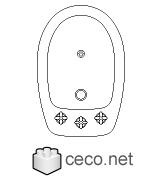 Autocad drawing bidet amazon toilet dwg , in kitchen & bathroom