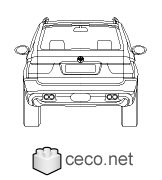 Autocad drawing BMW X5 SUV 4x4 4WD luxury suv dwg dxf , in Vehicles Cars