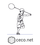 Autocad drawing boy playing with a balloon dwg , in People Family & Groups
