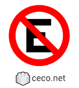 Autocad drawing cartel prohido estacionar en espanol No parking sign s , in Symbols Signs Signals ISO standards