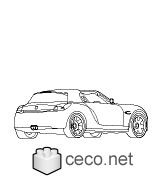 Autocad drawing Dodge Slingshot dwg , in Vehicles Cars
