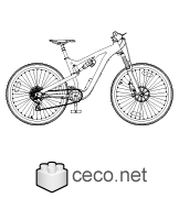Autocad drawing Enduro mountain bike MTB Downhill bicycle rims 29 dwg , in Vehicles Bikes & Motorcycles
