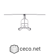 Autocad drawing float equipped helicopter front view dwg , in Vehicles Aircrafts