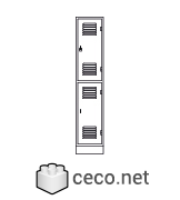 Autocad drawing gym locker dwg , in Equipment Sports Gym Fitness