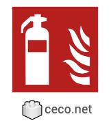 Autocad drawing ISO 7010-F001 Fire extinguisher dwg , in Symbols Signs Signals ISO standards