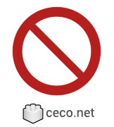 Autocad drawing ISO 7010-P001 General prohibition sign dwg , in Symbols Signs Signals ISO standards