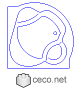 Autocad drawing Jacuzzi 4 bath bathtubs massage two or more people dwg , in kitchen & bathroom