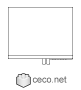 Autocad drawing kitchen refrigerator dwg , in kitchen & bathroom