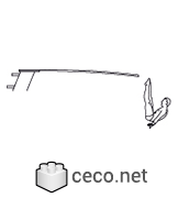 Autocad drawing male springboard diver dwg , in People Fitness & Sports
