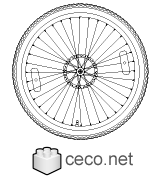 Autocad drawing mountain bike wheel rims 28, bicycle tire dwg dxf , in Vehicles Bikes & Motorcycles