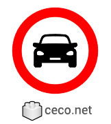 Autocad drawing No parking sign 02 no parking signal dwg , in Symbols Signs Signals ISO standards
