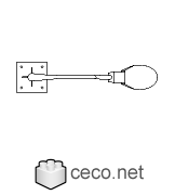 Autocad drawing Outdoor luminaire , street and roadway lighting dwg , in Equipment