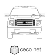 Autocad drawing pick-up Ford F-150 regular cab dwg , in Vehicles Cars