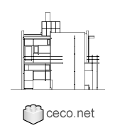 Autocad drawing Rietveld Schroder house Utrecht, Netherlands dwg dxf , in Architecture
