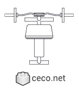 Autocad drawing scott bench with W bar dwg , in Equipment Sports Gym Fitness