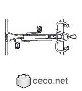 Autocad drawing Spin Bike o Indoor Cycling Bike dwg , in Equipment Sports Gym Fitness