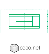 Autocad drawing tennis court of grass lawn tennis courts dwg dxf , in Equipment Sports Gym Fitness