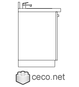 Autocad drawing vanity furniture cabinet unit dwg , in kitchen & bathroom