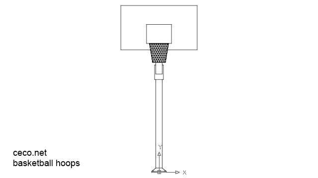 autocad drawing basketball hoops in Equipment, Sports Gym Fitness