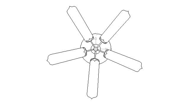 autocad drawing ceiling fan old equipment in Equipment