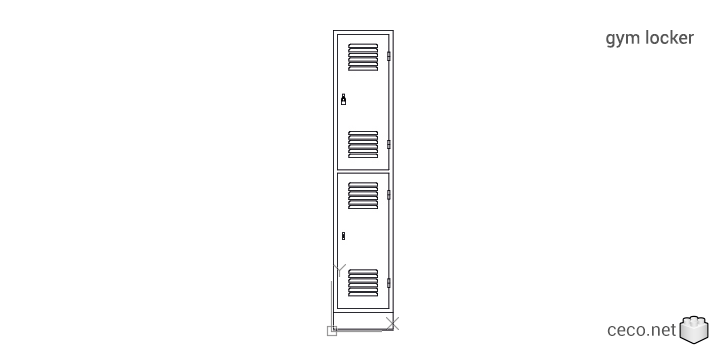 autocad drawing gym locker in Equipment, Sports Gym Fitness