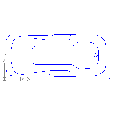 autocad drawing Jacuzzi 1 in Bathrooms Detail
