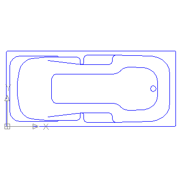 autocad drawing Jacuzzi 1 in kitchen & bathroom