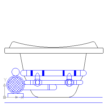 autocad drawing Jacuzzi 6 Jetted tub in Bathrooms Detail