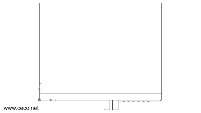 autocad drawing kitchen refrigerator in kitchen & bathroom