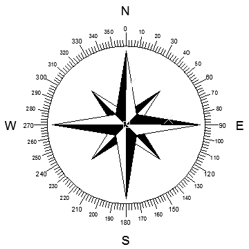 autocad drawing North Arrow 14 - Compass Rose in Symbols Signs Signals, North Arrows