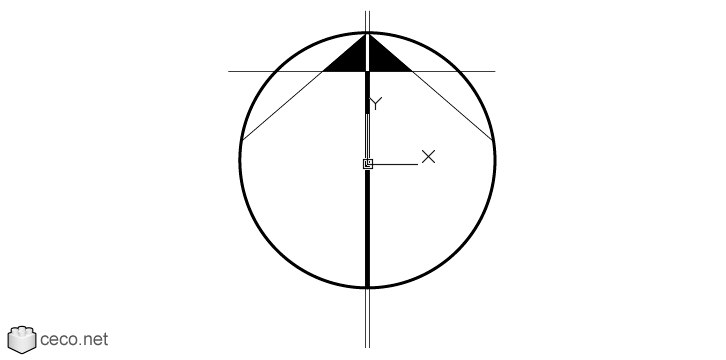 autocad drawing North arrow 20 modern north point in Symbols Signs Signals, North Arrows