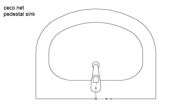 autocad drawing pedestal sink 1 with stainless steel faucet in kitchen & bathroom autocad drawing pedestal sink 1 with stainless steel faucet in kitchen & bathroom