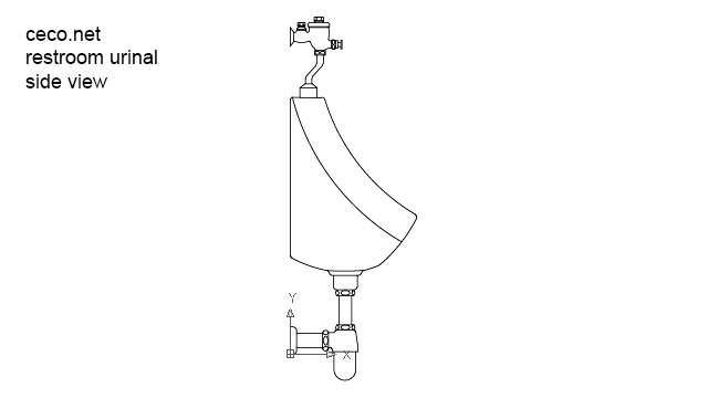 autocad drawing restroom urinal side view in kitchen & bathroom autocad drawing restroom urinal side view in kitchen & bathroom