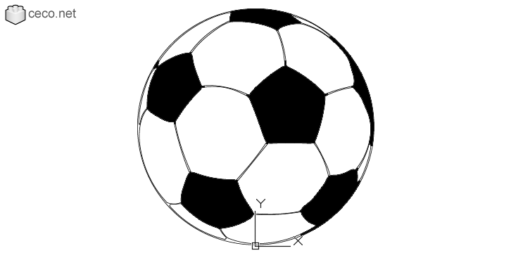 autocad drawing soccer ball adidas FIFA World Cup football ball in Equipment, Sports Gym Fitness
