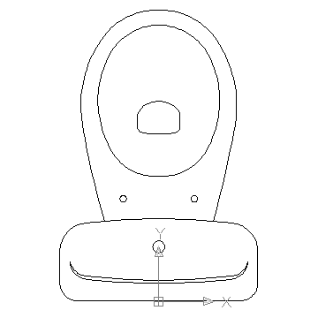 autocad drawing Toilet 1 in Bathrooms Detail