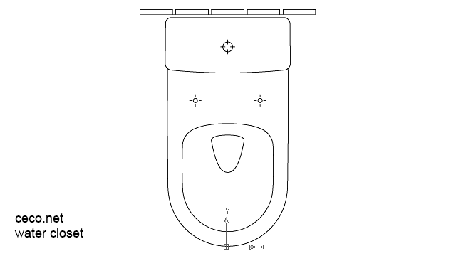 autocad drawing water closet 1 in kitchen & bathroom