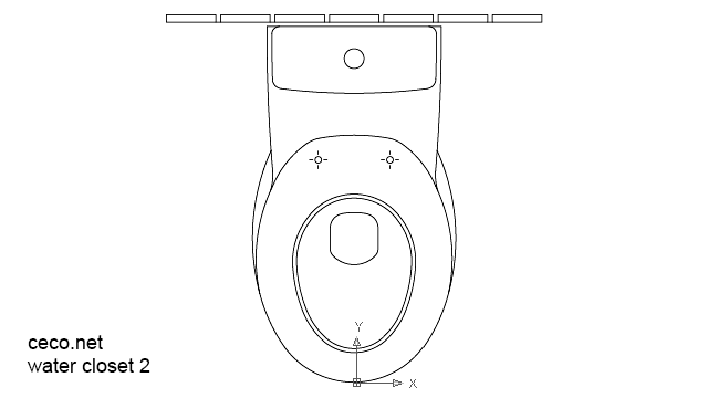 autocad drawing water closet 2 toilete in kitchen & bathroom